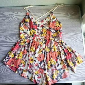 Free people floral shirt / blouse